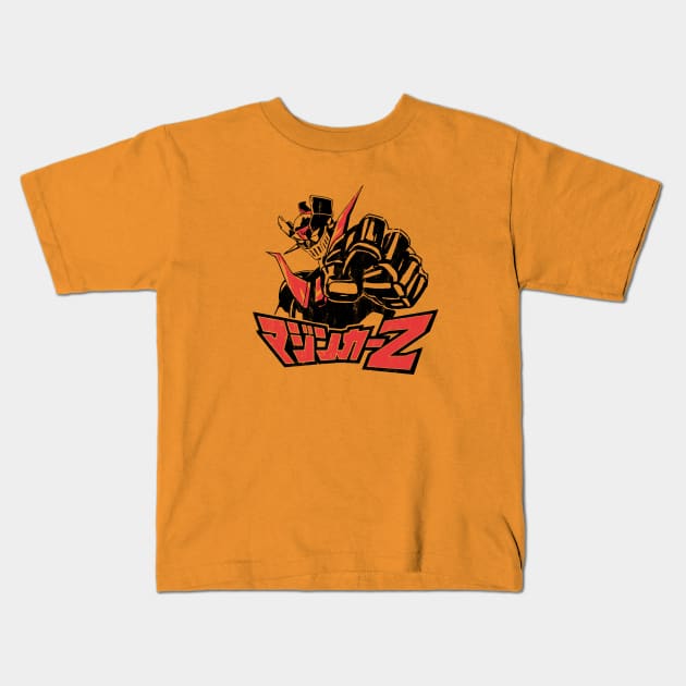 Mazinga Z - Black&Red Kids T-Shirt by Yexart